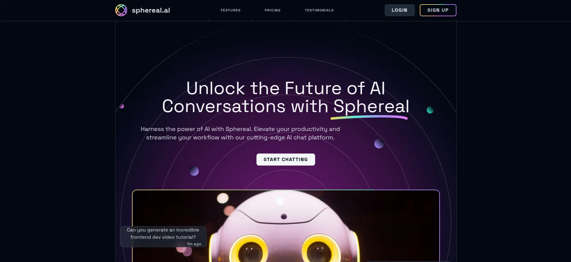 AI SaaS Landing Page